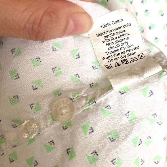 J Crew Short Sleeve Button Down Sz M - Picture 6 of 8